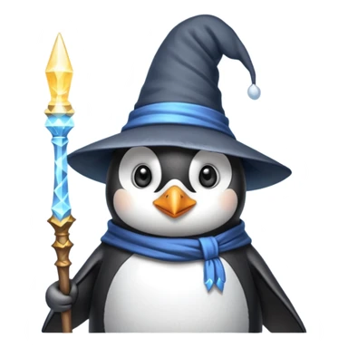 Penguin Wizard sticker