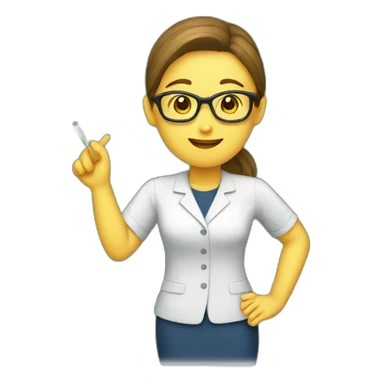 Teacher teaching a class sticker