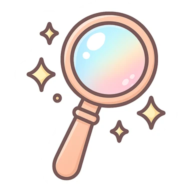 chibi sticker-style bubble wand with sparkles, cute and exaggerated sticker