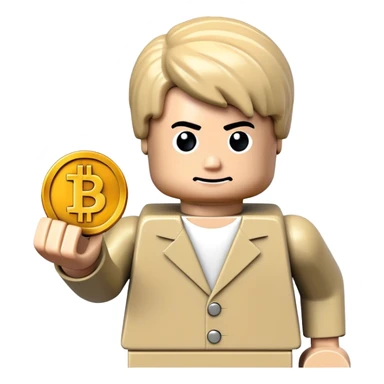 lego homme hackeur bitcoin sticker