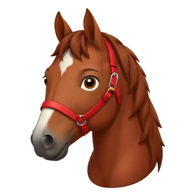horse with red shirt sticker