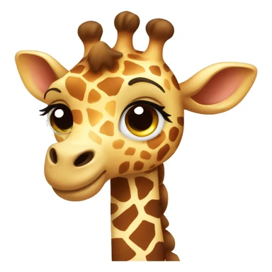 cute giraffe with bow sticker