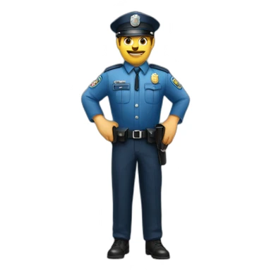 un policier français sticker