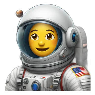 Astronauta-pelirrojo en el mar sticker