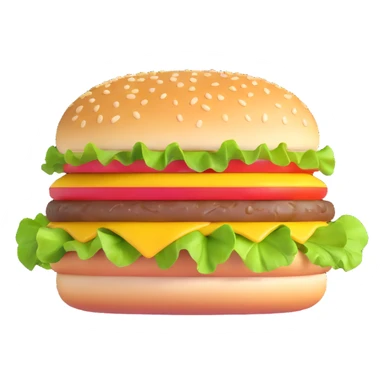 cheeseburger with lettuce and tomato sticker