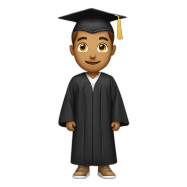 tan guy in graduation sticker