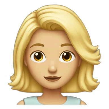 coeur sur une fille blonde sticker