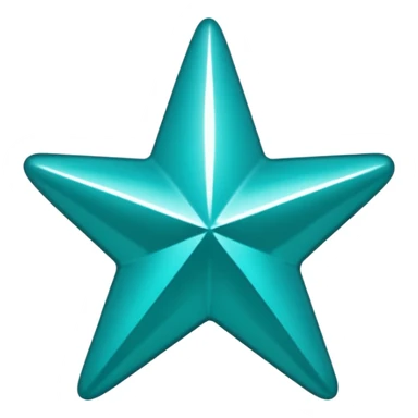 Teal star with word 'alana' sticker