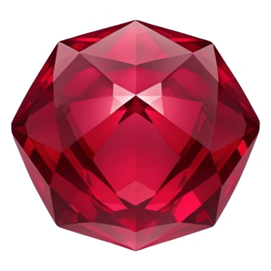 Dark deep red ruby sticker
