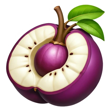 Purple Mangosteen flesh sticker