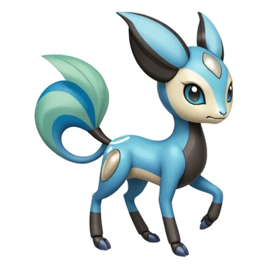 Meloetta-Inteleon-Pokémon-Fakémon-fusion-hybrid-creature sticker