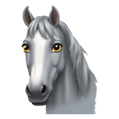 Dapple grey horse sticker