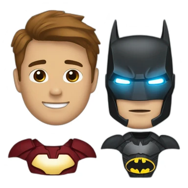 Batman with Iron Man suit sticker