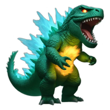 Godzilla atomic breath sticker