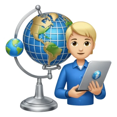 starter web hosting, server with a globe sticker