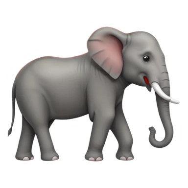 santander elephant red in Front of red triangle  sticker