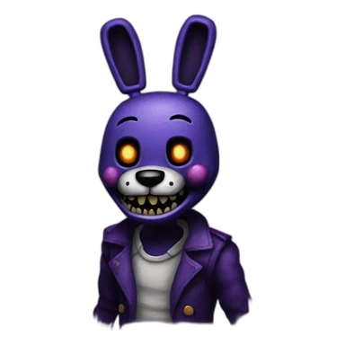 Nightmare bonnie from FNAF 4 sticker