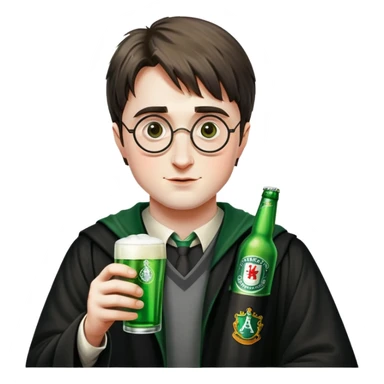 Harry Potter drink a heineken sticker