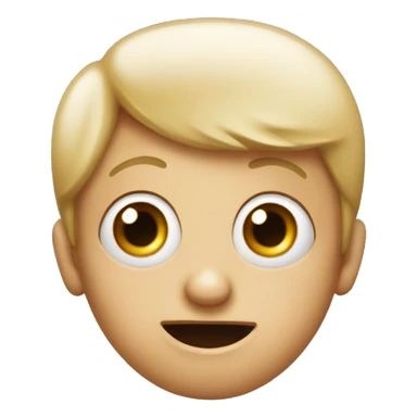 pleasantly surprised face with very big eyes sticker