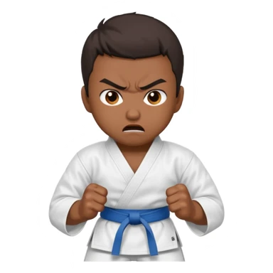 angry karater sticker