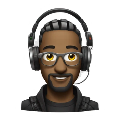 cyberpunk DJ sticker