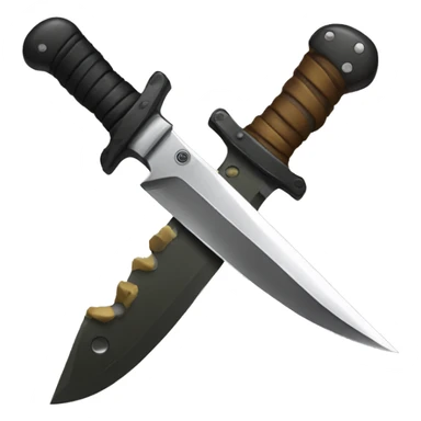 Combat knife sticker