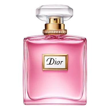 Pink Dior perfume sticker