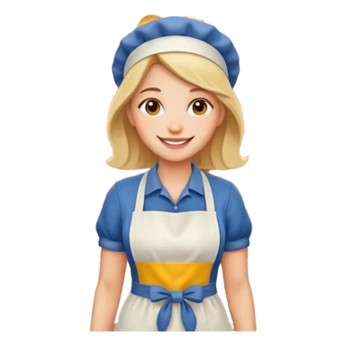 woman that walks to the bakey sticker