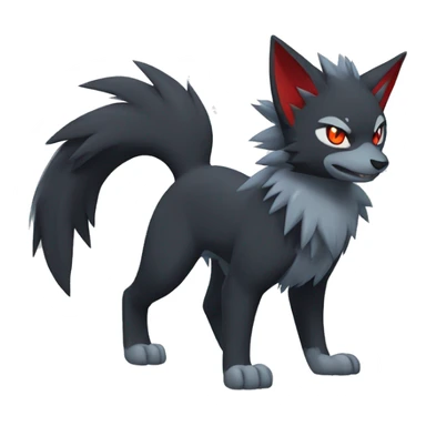 Litten-Zoroark-Mightyena-Zorua full body sticker