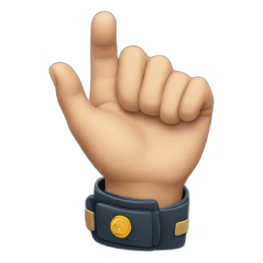 hand holding out a badge sticker