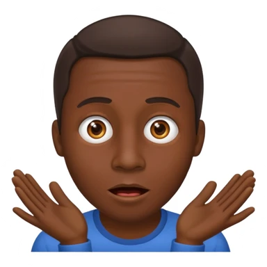 homme créole réunionnais  étonné  sticker