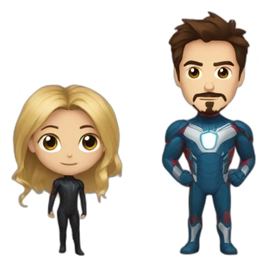 spider et Tony stark sticker