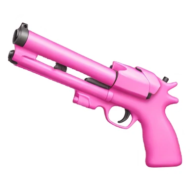 Pink gun with a bow sticker