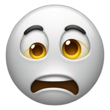 Emoji surprised confused sticker