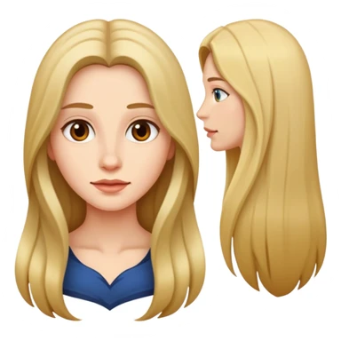 Woman wit long hair  sticker