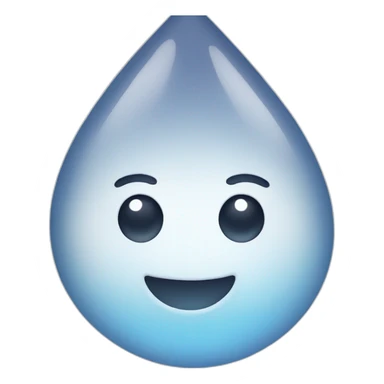 White Water Drop sticker