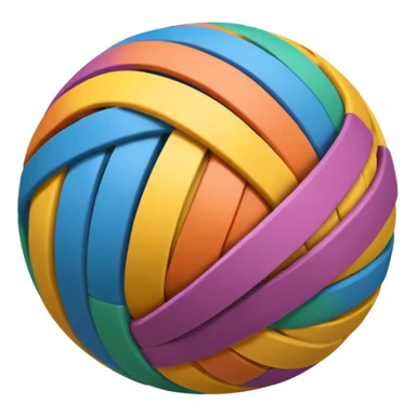 A Rubber Band Ball. sticker