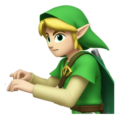 zelda link working with a lapt sticker