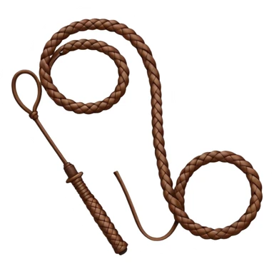 whip with only one strand  sticker