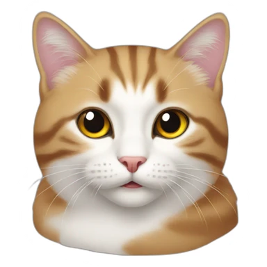 interesting cat with question sticker