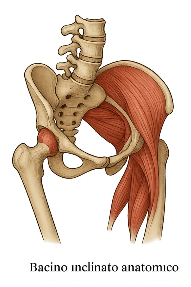 Bacino inclinato anatomico sticker