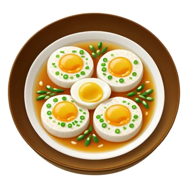 Make an emoji of tteokguk, a traditional Korean food. sticker