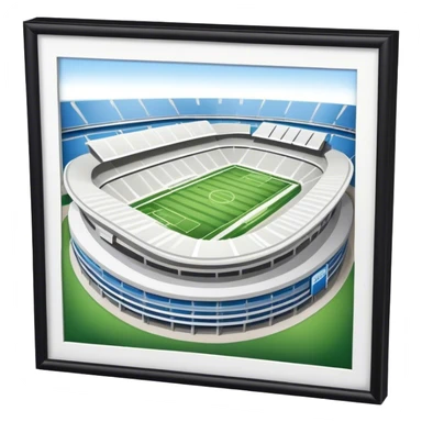 Emoji of a large football stadium,  sticker