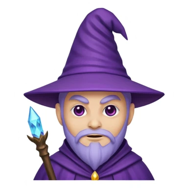 Emoji evil wizard sticker