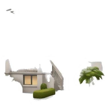 modern villa sticker