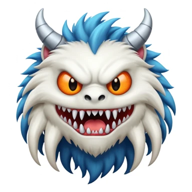 Monster branco sticker