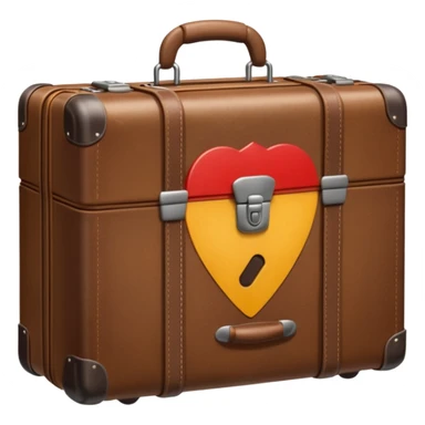 Suitcase half-open sticker