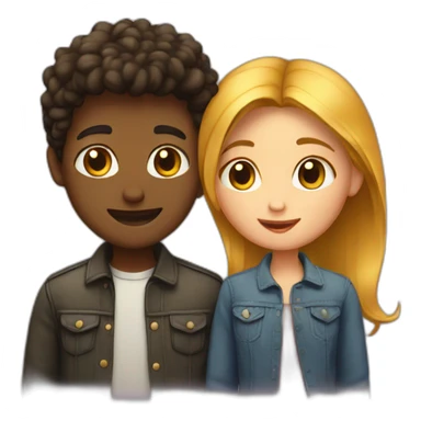 Love boy and girl sticker