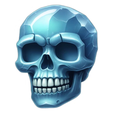 Crystal skull sticker