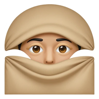 Covered eye peaking sticker